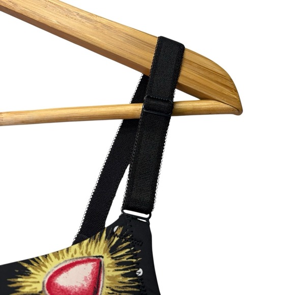 Torrid Curves Womens Bra 40DD Black Sun Moon Push Up Plunge Padded Underwire - Picture 5 of 12